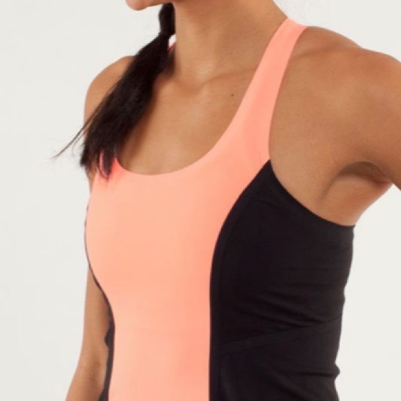 lululemon | Cool Racerback *Bonded | size 6 | Pop Orange/Black - Picture 7 of 7